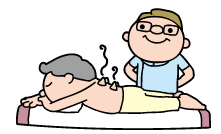 治療(通院)開始イラスト